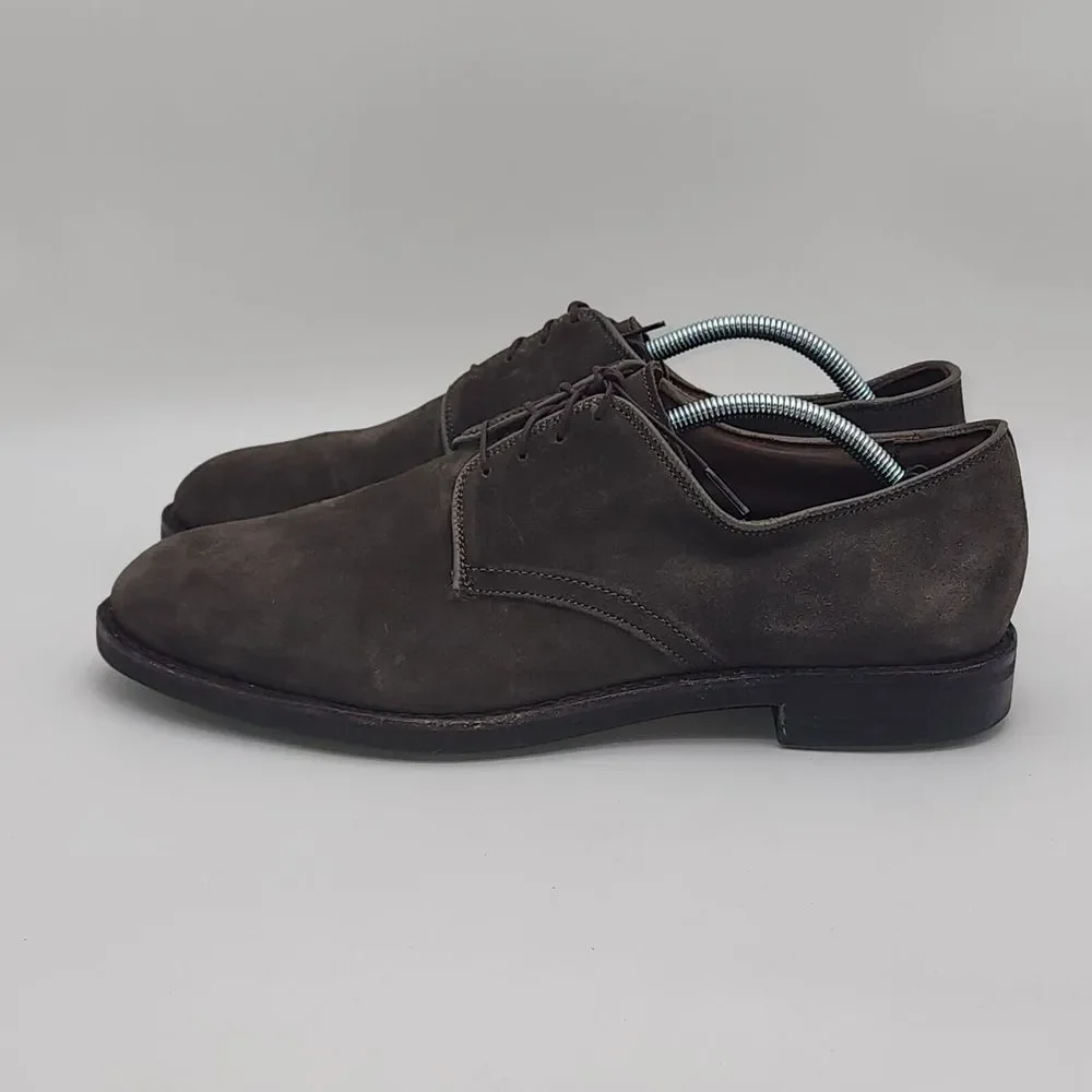 Allen Edmonds Port Washington Nomad Gray Suede Leather Oxford‎ Dress Shoes 11.5D